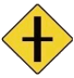 Crossroads Ahead With Road Of Less Importance