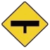 T-Junction Ahead With Road Of Higher Importance