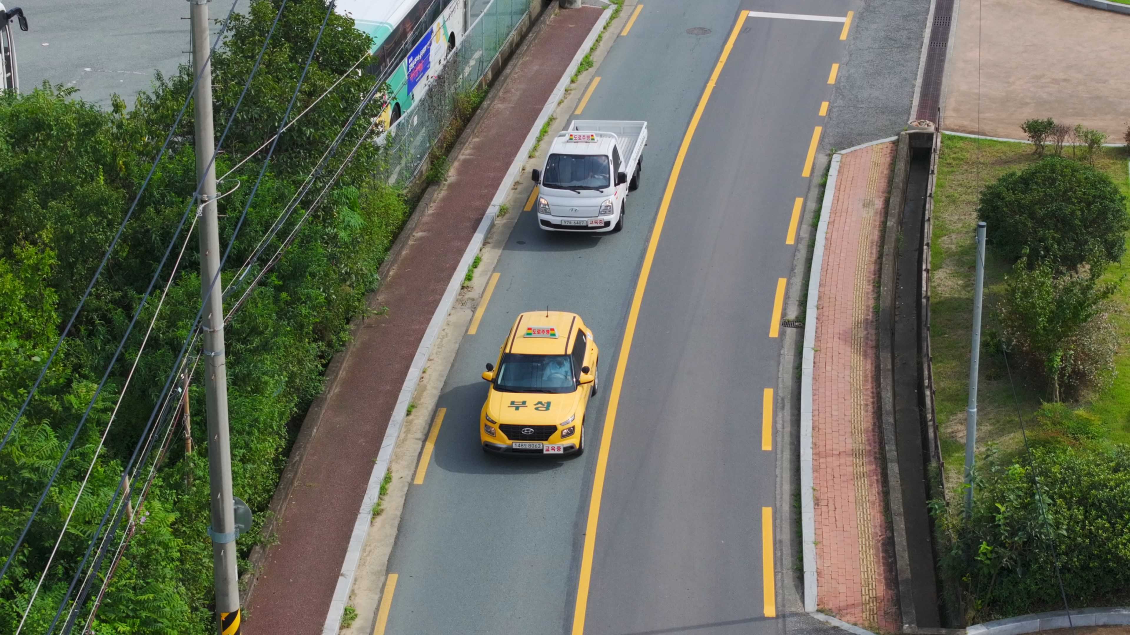 부성자동차운전전문학원 도로주행 교육 차량
