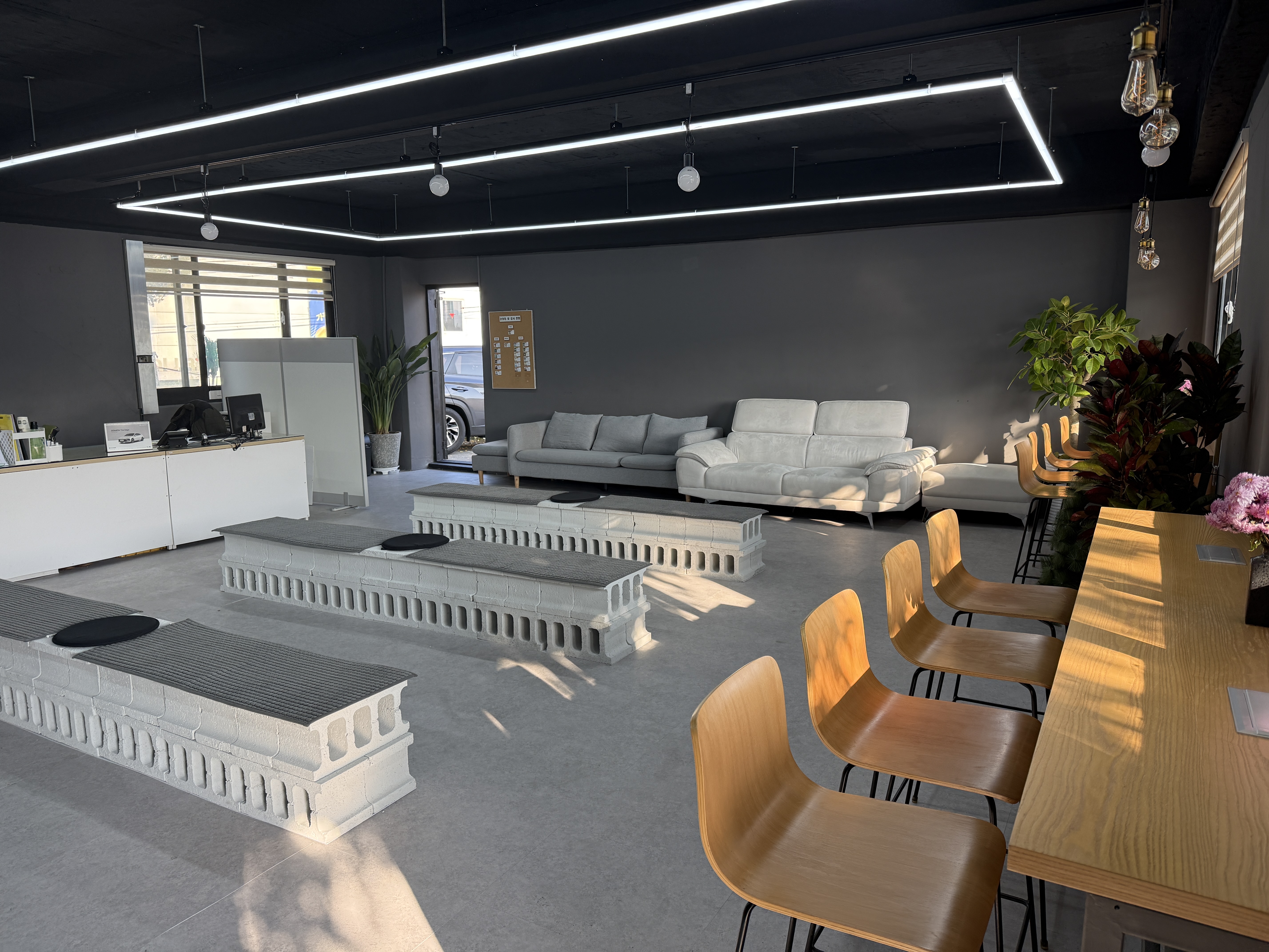 한미 운전면허학원의 도로주행 교육 차량과 친절한 강사님