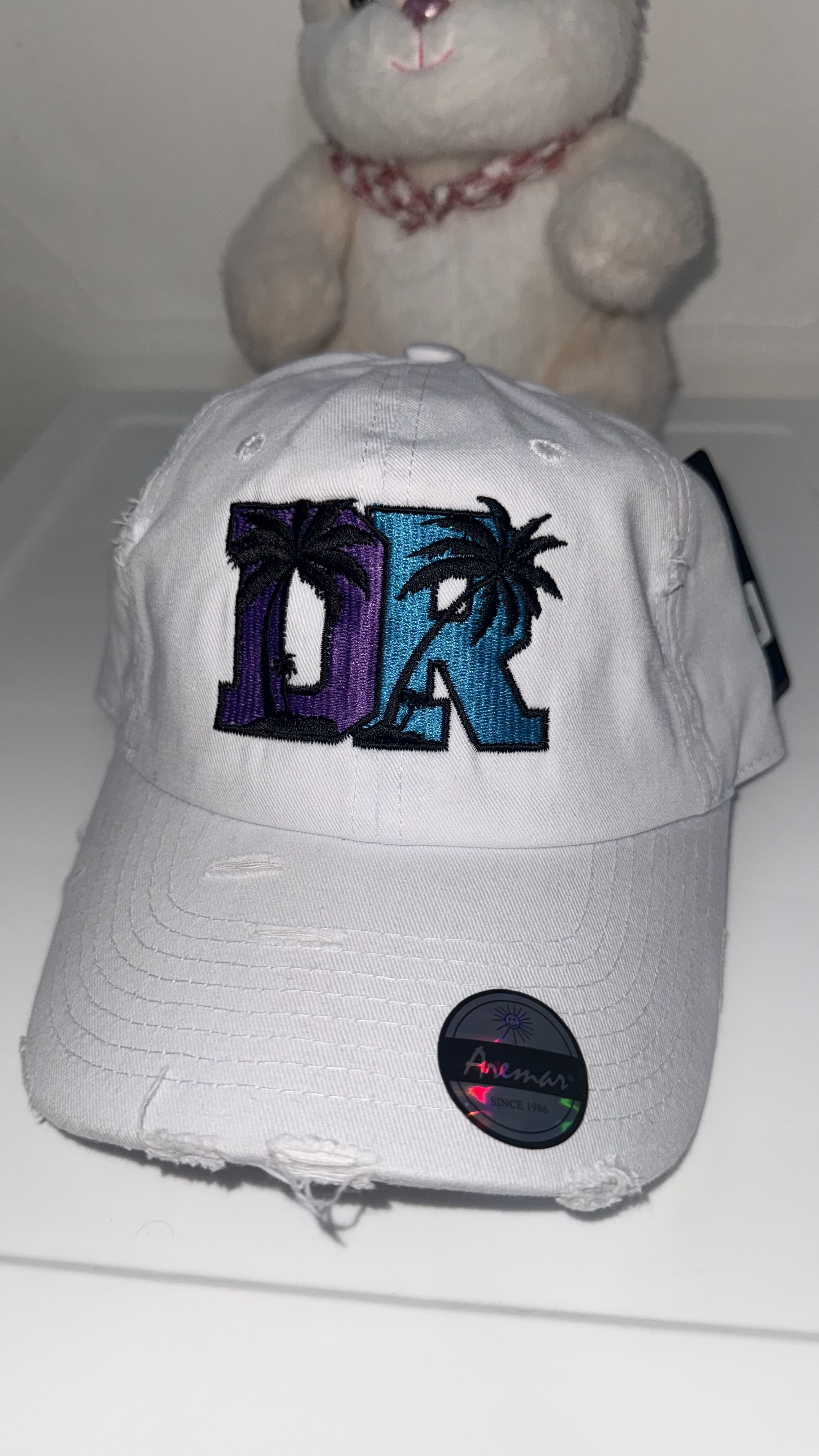 Gorra Vintage Blanca (DR Negro)