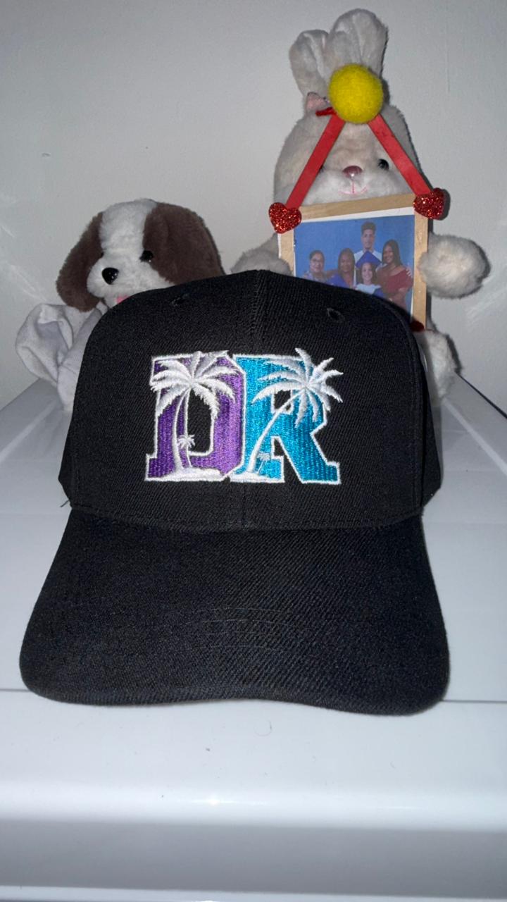 Gorra Bull Denim Negra (DR Blanco)