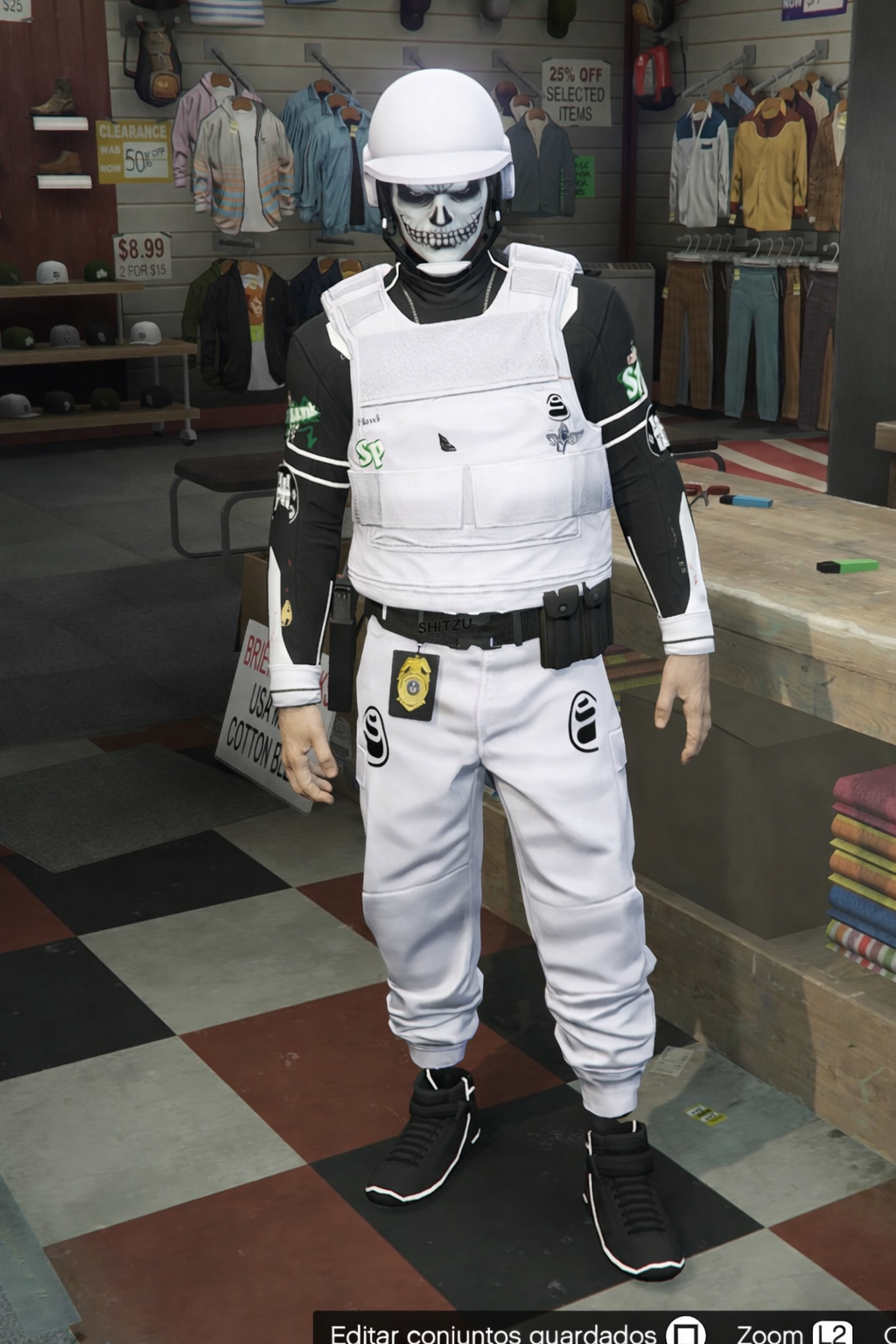 Blanco (Sin chaleco)