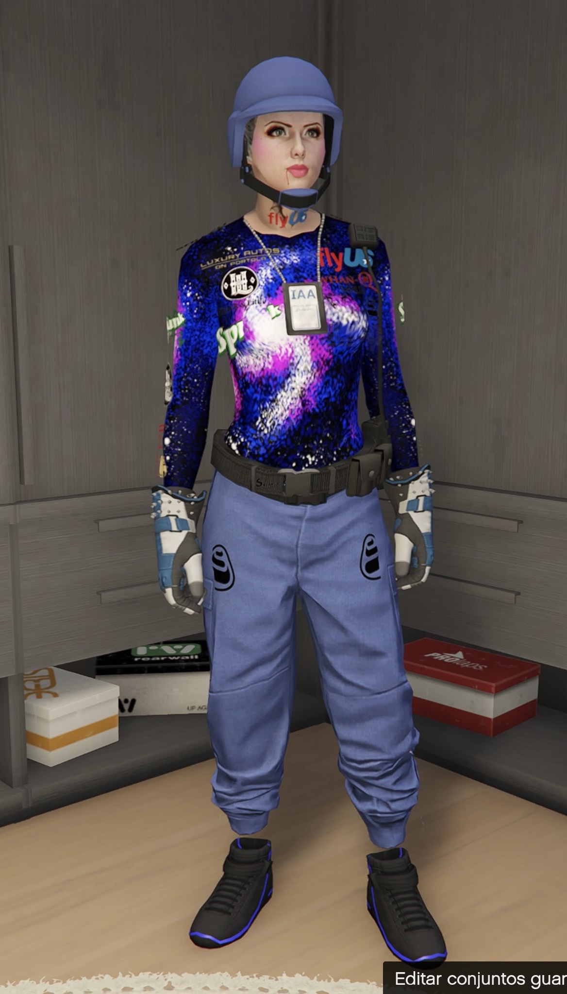 Joggers + Cascos Galaxy (Cinturón & Logos) 