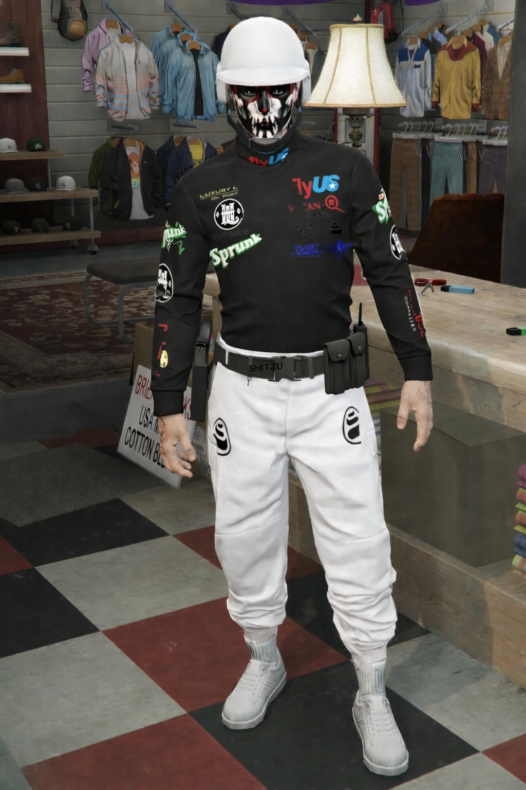 Joggers + Cascos (Cinturón & Logos)