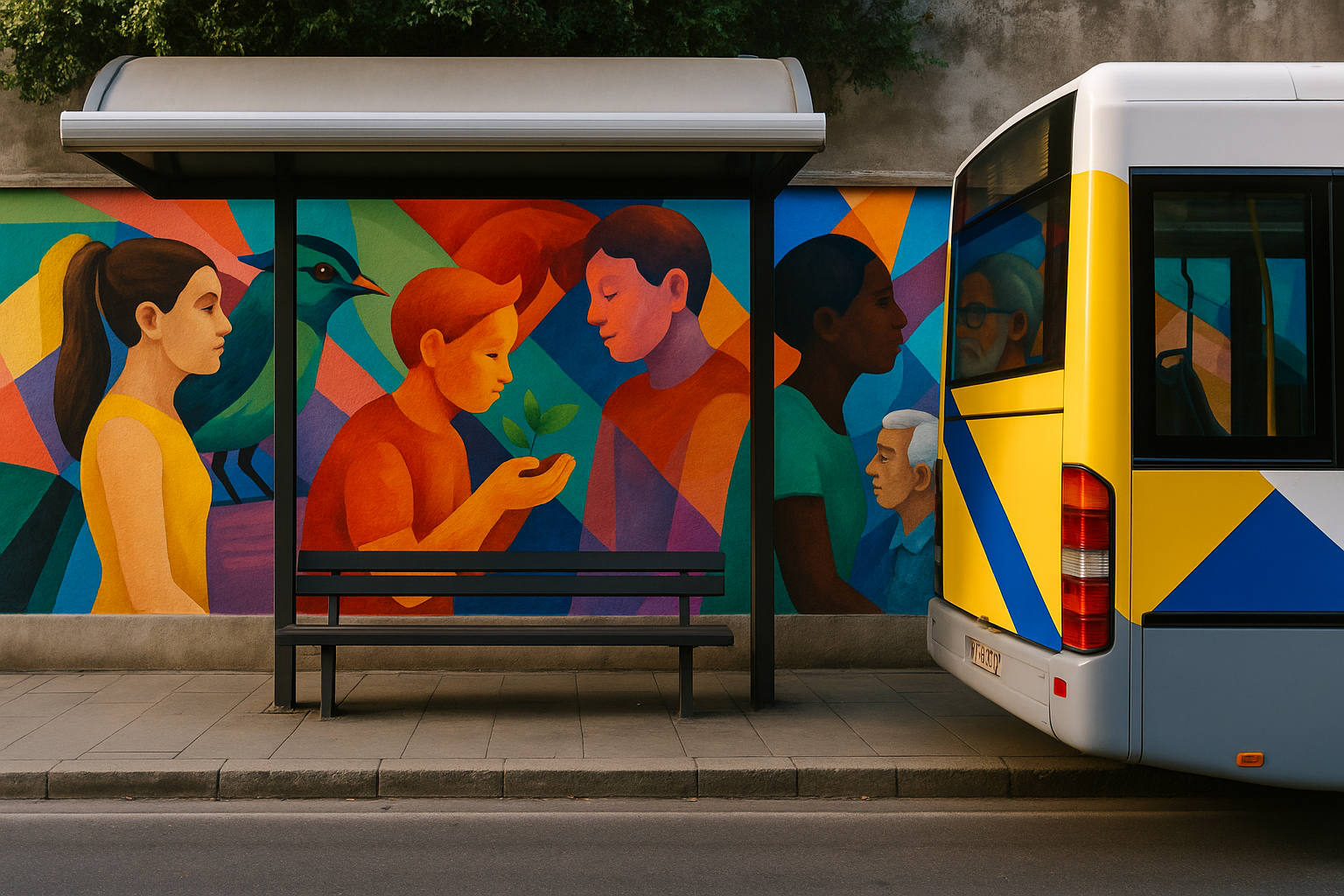 Community Art at Bus Stops: Transforming Transit Spaces cover