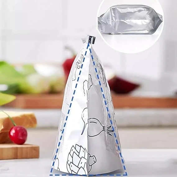 10 pcs Large Aluminum Foil Zip Lock - ( 2 kg Size Bag )