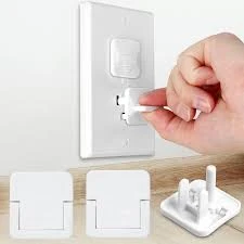 Baby Safety Electric Outlet Covers – 10 Pcs Socket Plug Protector Set