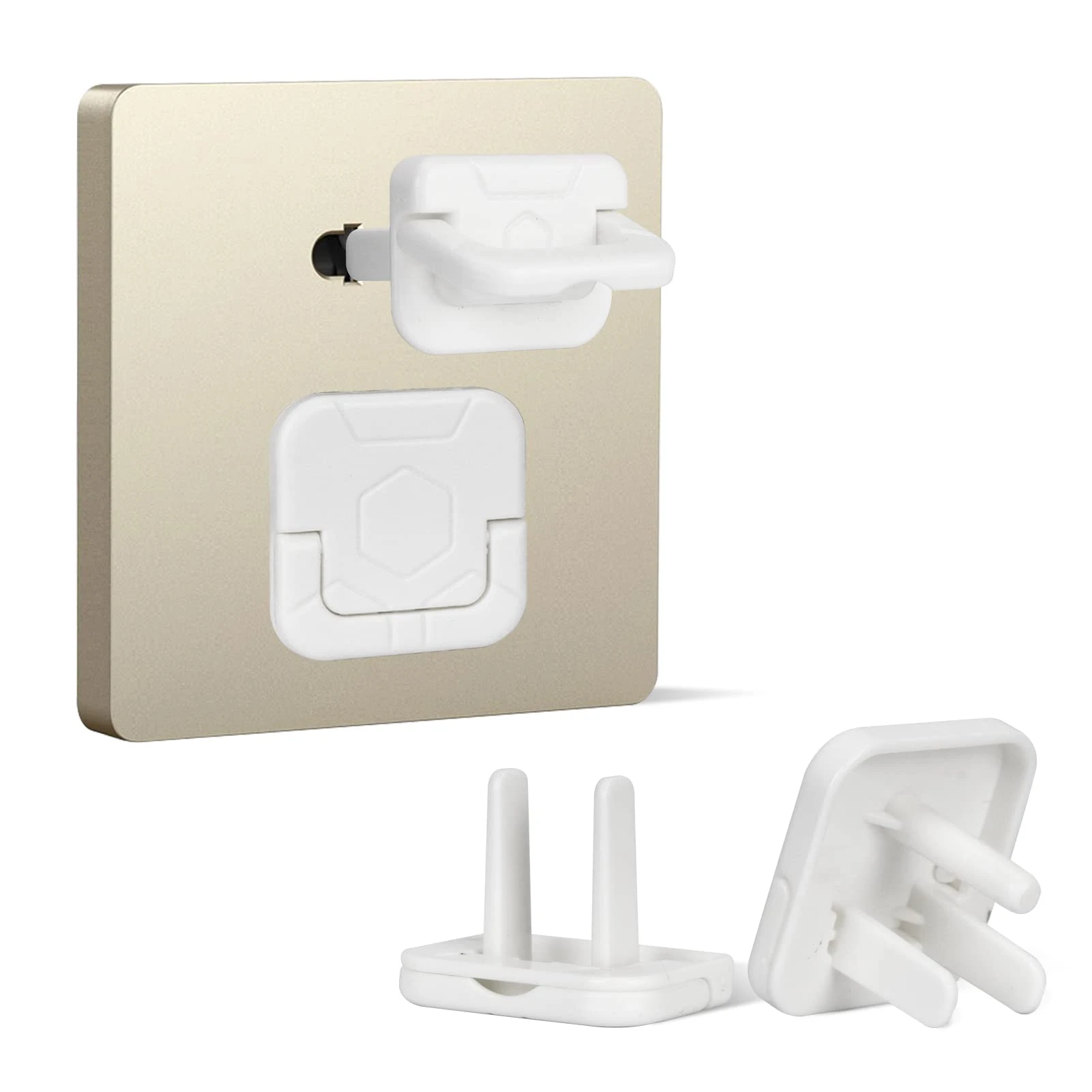 Baby Safety Electric Outlet Covers – 2 Pcs Socket Plug Protector Set