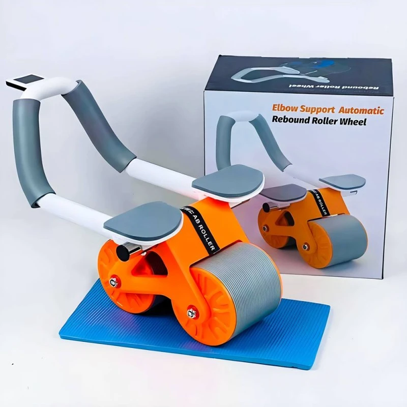 Automatic Rebound Ab Roller Wheel with Knee Pad & Elbow Support