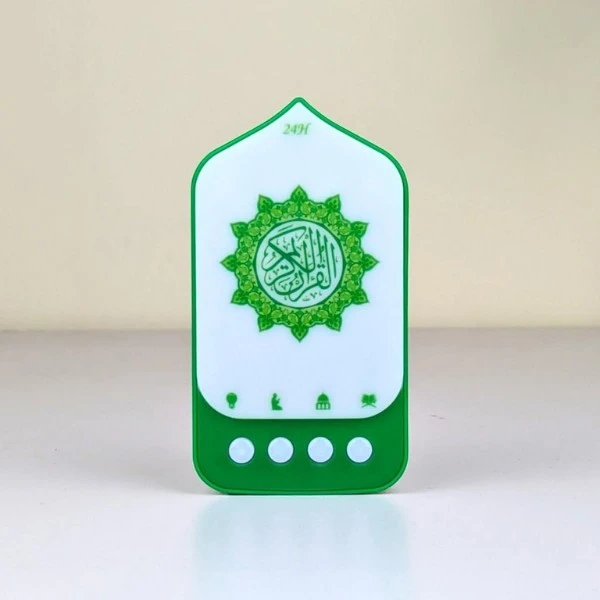 Portable Smart Quran Speaker – Plug-In 24 Hours Play with LED Light