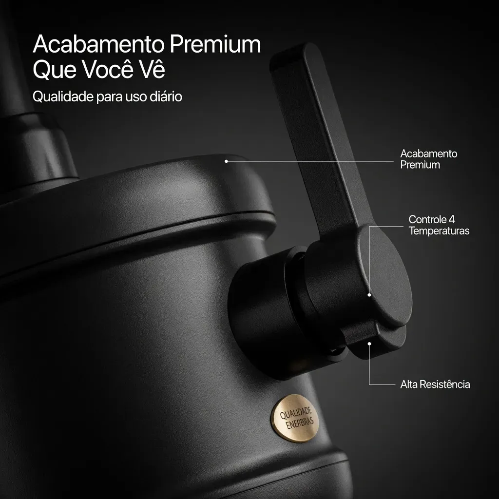 Enerbras Torneira Eletrica Plus 4t Preto Pvc 220v 2