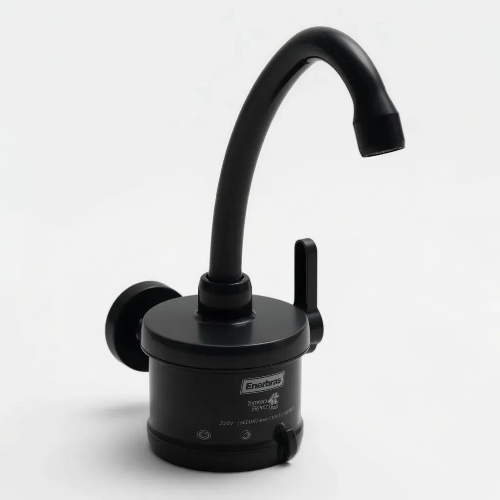 Enerbras Torneira Eletrica Plus 4t Preto Pvc 220v
