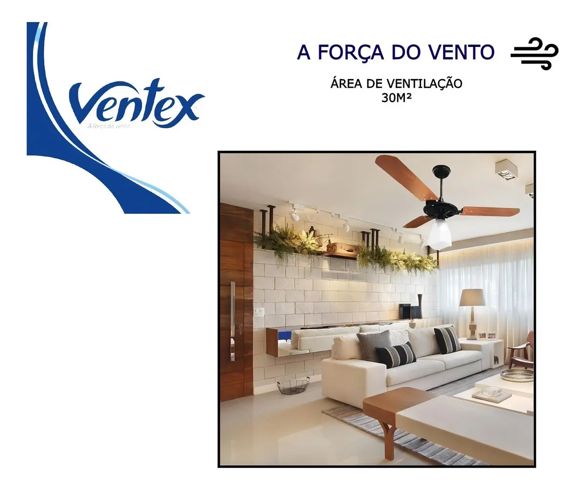Ventilador De Teto Silencioso Ventex Yris 3 Pás Madeira Diâm 1.10m 1.015 M Preto/mogno 220v Mogno 4