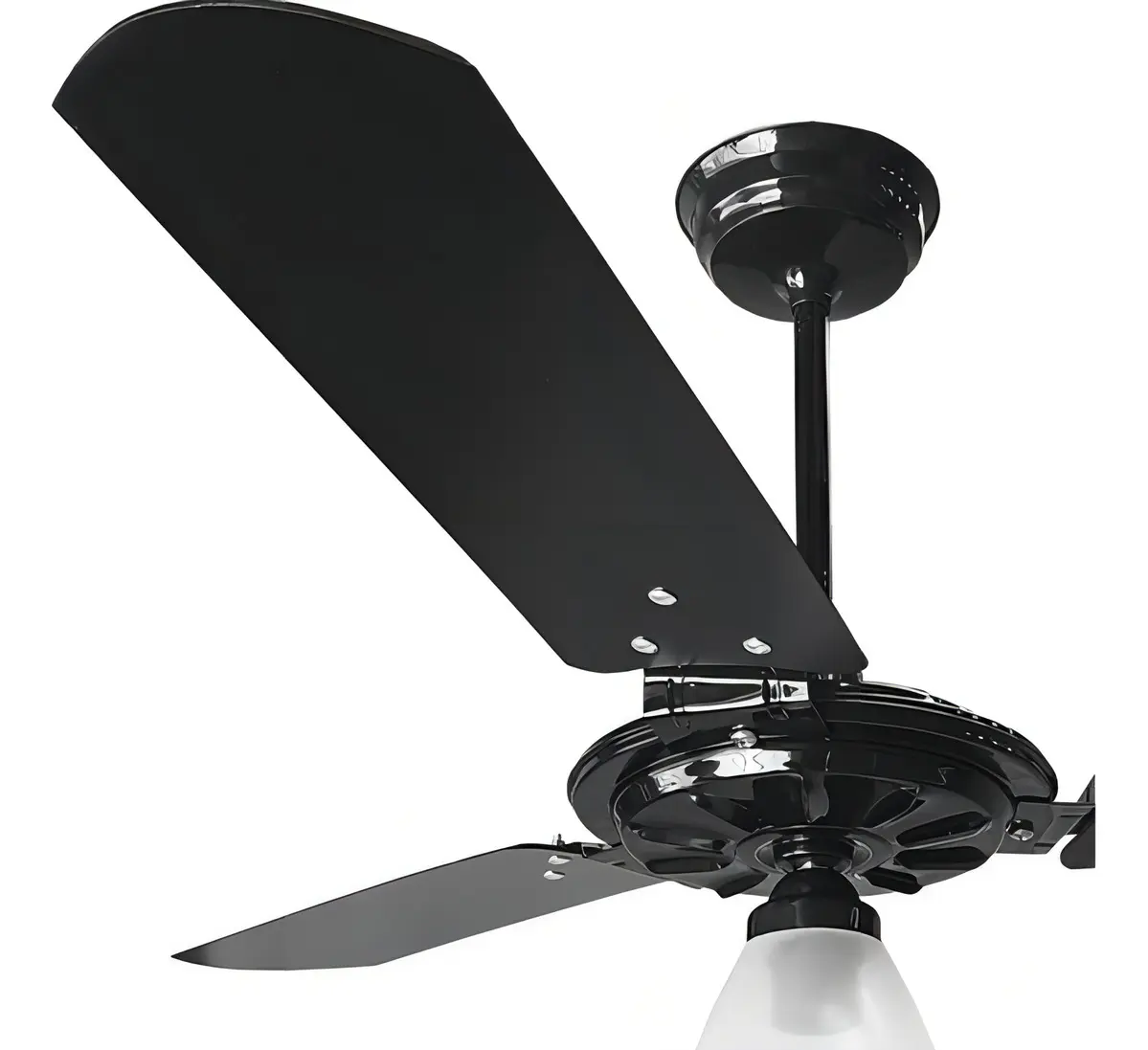Ventilador De Teto Ventex Yris Preto 3 Pás Madeira Preto 520rpm 1.015 M 220v 2
