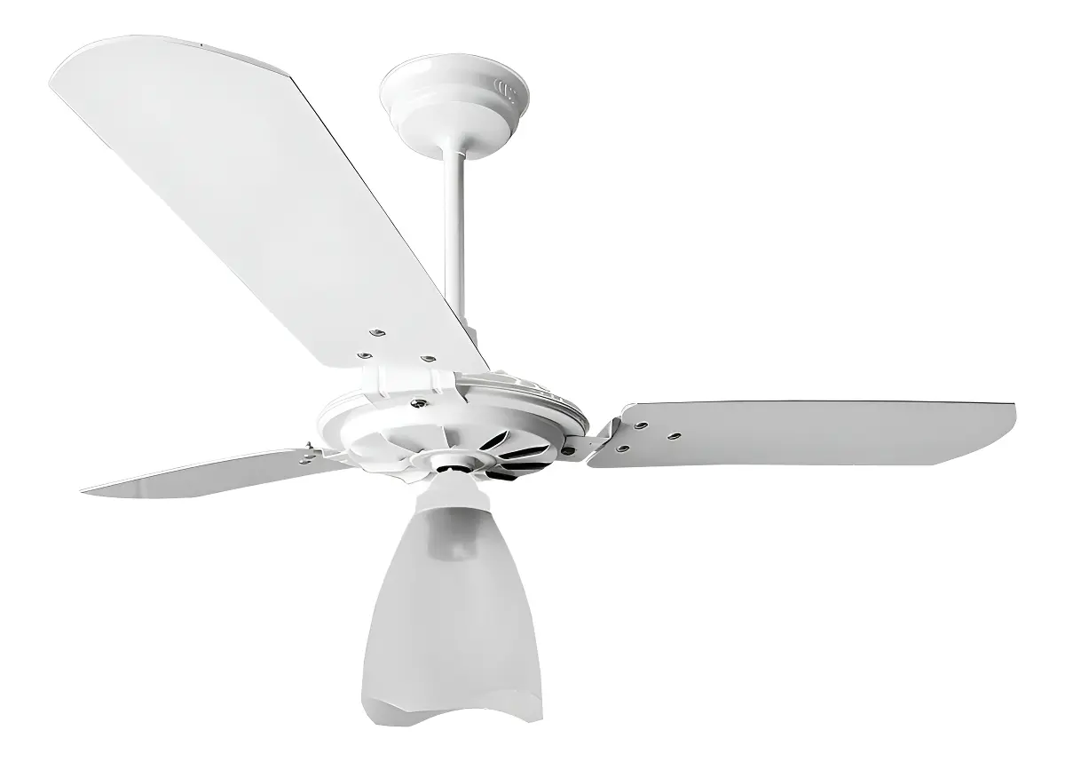 Ventilador De Teto Ventex Yris Silencioso 3 Pás Mdf Branco 1.015 M 127v