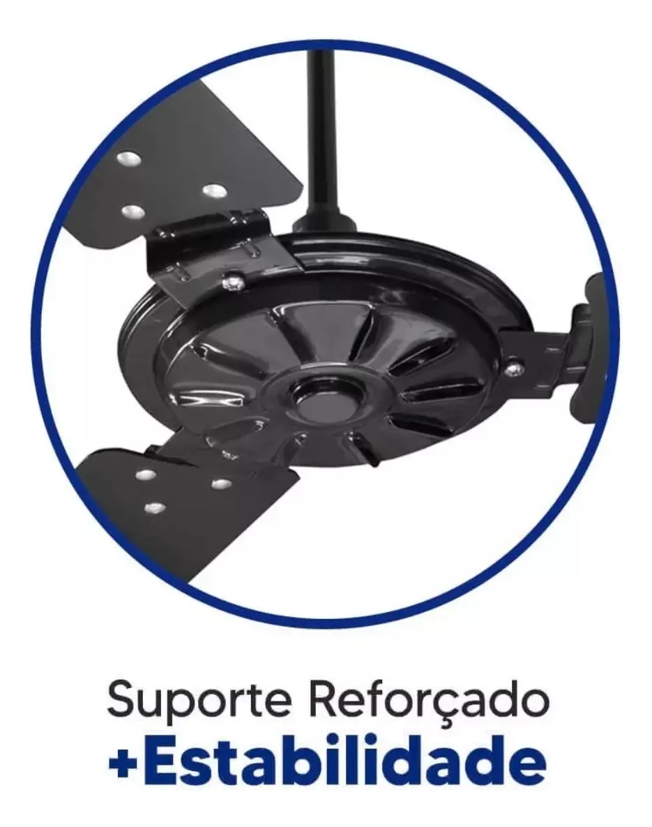 Ventilador De Teto Ventex Comercial 180w Silencioso 1.1 M 50 Hz/60 Hz 127v Preto Madeira 3 4