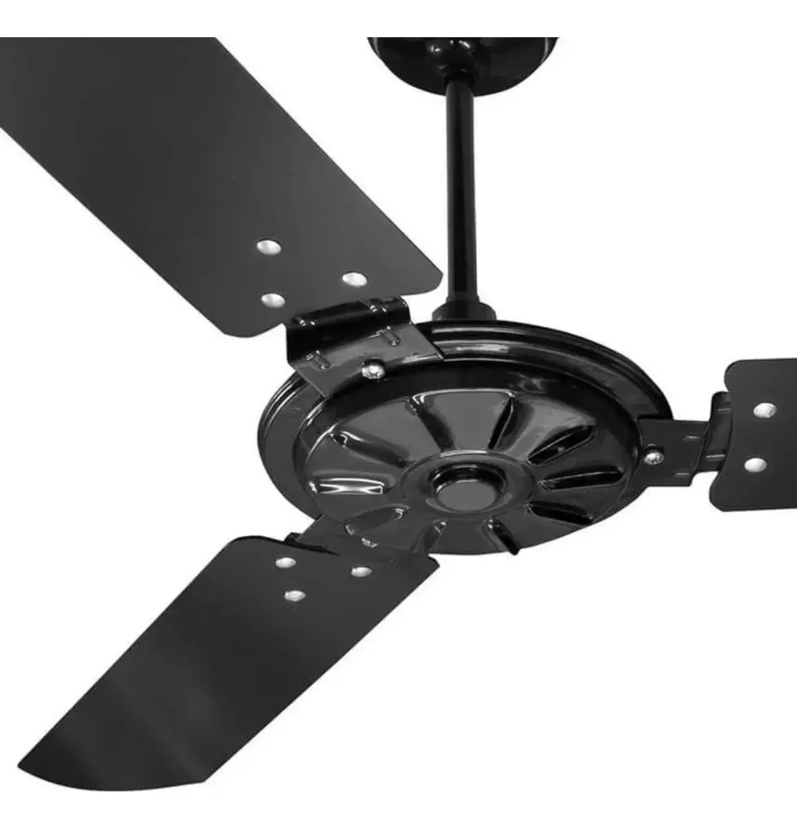 Ventilador De Teto Ventex Comercial 180w Silencioso 1.1 M 50 Hz/60 Hz 127v Preto Madeira 3 2