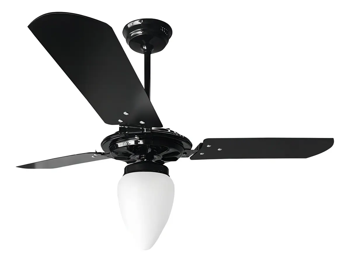 Ventilador De Teto Ventex Rico 3 Pás Mdf 1.1m Preto 1.1 M 127v 4