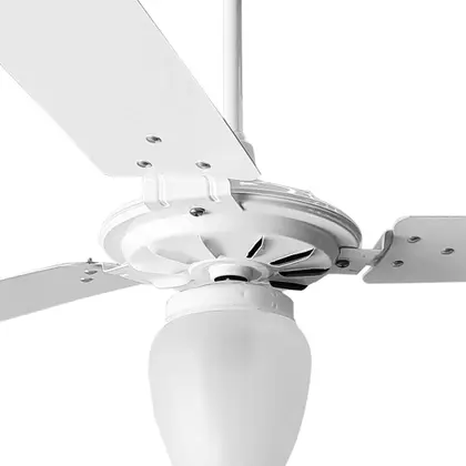 Ventilador De Teto Ventex Rico 1.1m 3 Pás Mdf Branco Com Luz 1.1 M 127v 2