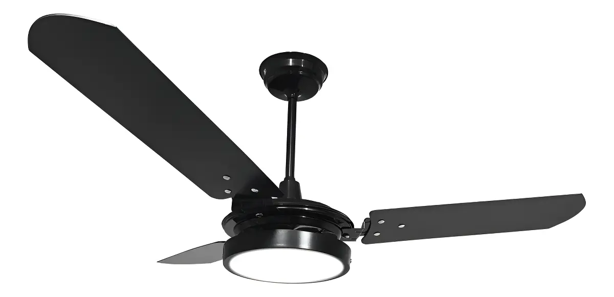 Ventilador De Teto Ventex Valen Led 3 Pás Mdf Preto 1.1m Diâmetro 1.1 M 220v