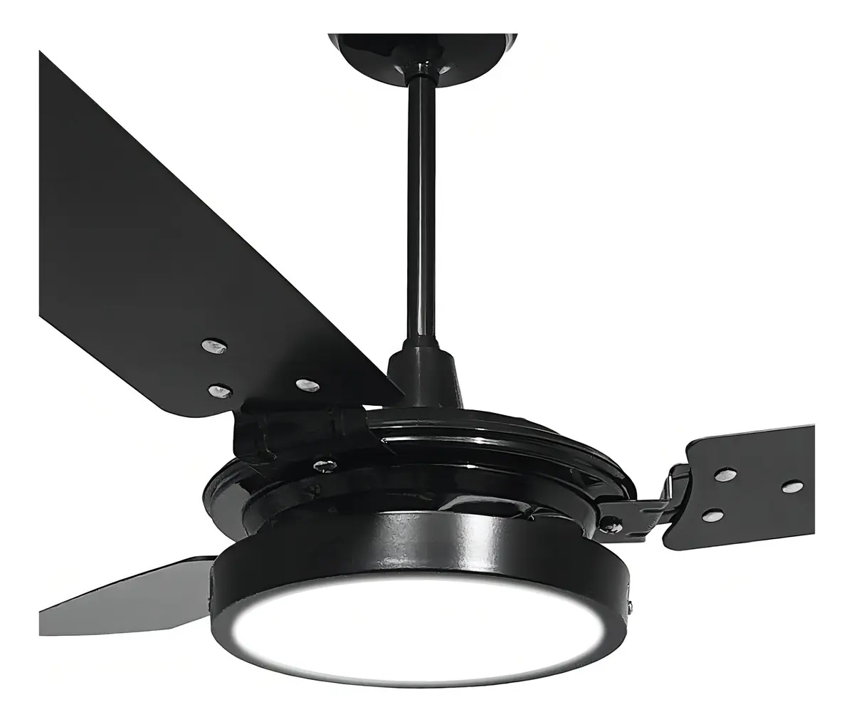 Ventilador De Teto Ventex Valen Led 3 Pás Mdf Preto 1.1m Diâmetro Silencioso 1.1 M 127v 5