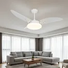 Ventilador De Teto Nina Plafon Led Borda Infinita 3 Pás Branco Ventex 99 Cm 60hz 127v 5