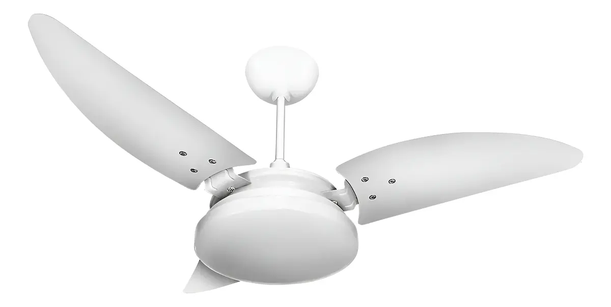Ventilador De Teto Nina Plafon Led Borda Infinita 3 Pás Branco Ventex 99 Cm 60hz 127v