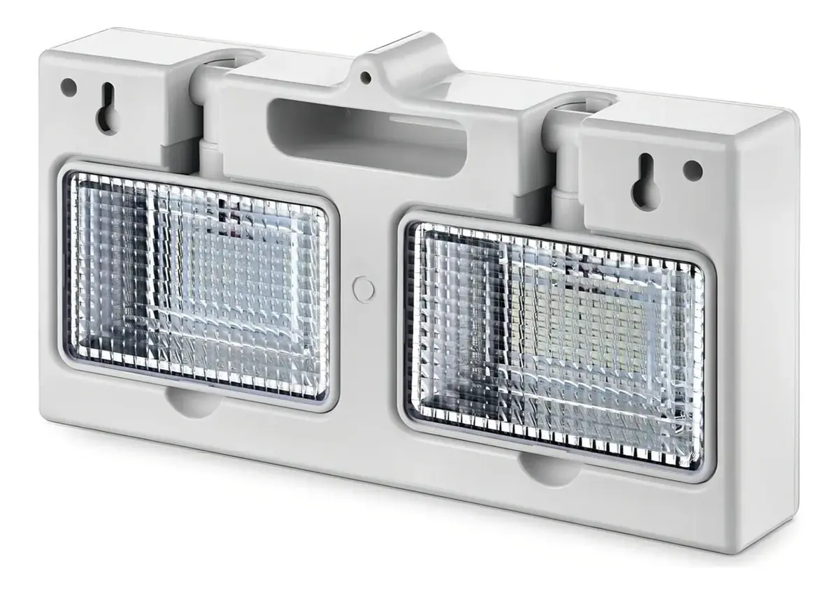 Luminária De Emergência 3000 Lumens Led 18w Power Line Elgin Cor Branco 127/220v 3