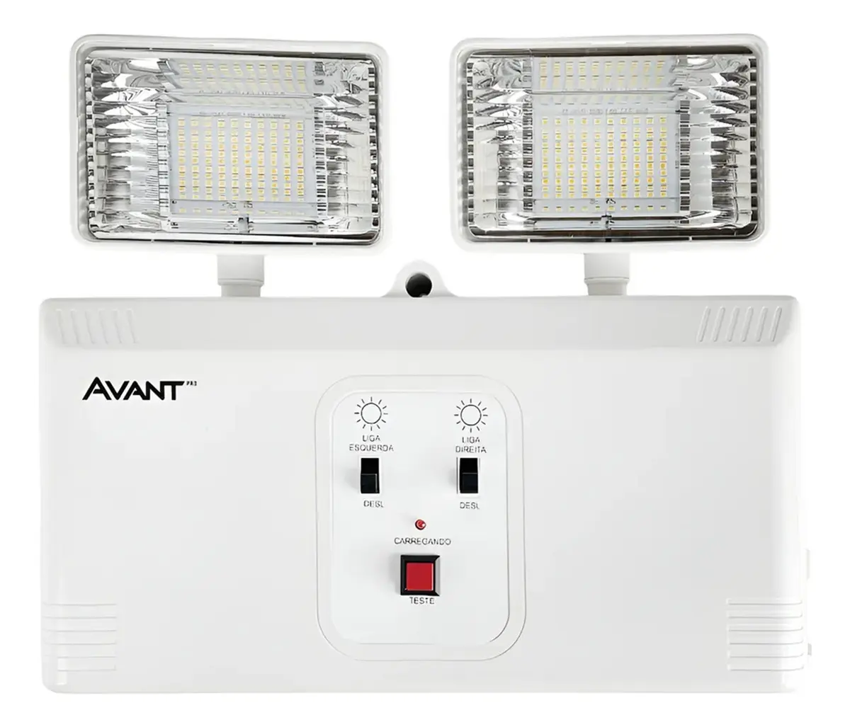 Luminária De Emergência 3000 Lumens Led 18w Power Line Elgin Cor Branco 127/220v