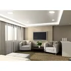 Painel Plafon 24w Led Redondo Luminária Embutir 3000k Quente Estrutura Branco 127/220v 5