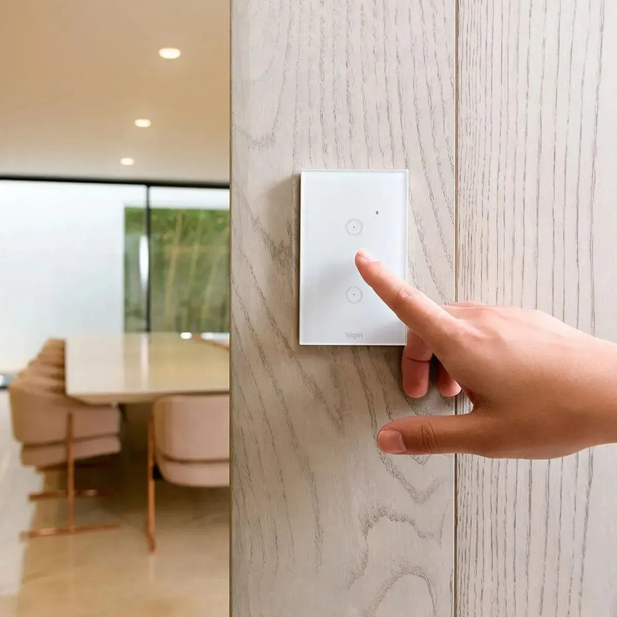 Interruptor Inteligente 2 Botões Wi-fi Smart Touch - Elgin