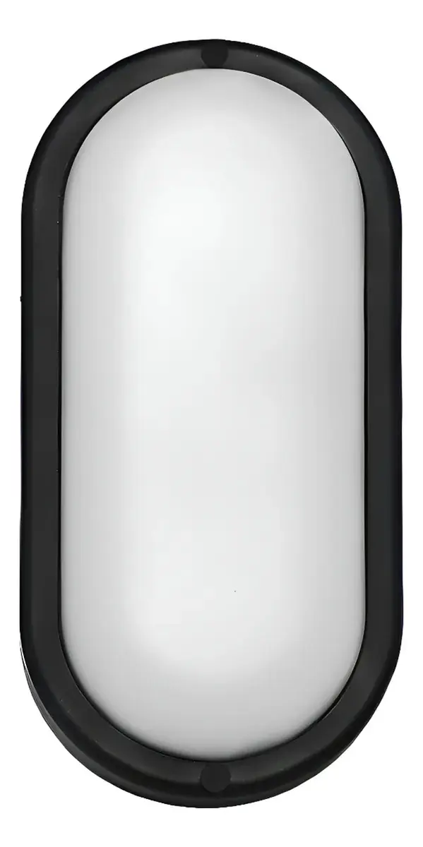 Luminária Tartaruga Arandela Externa Elgin Led Preto Ip65 6500k Estrutura Luz Fria 6500k 127/220v