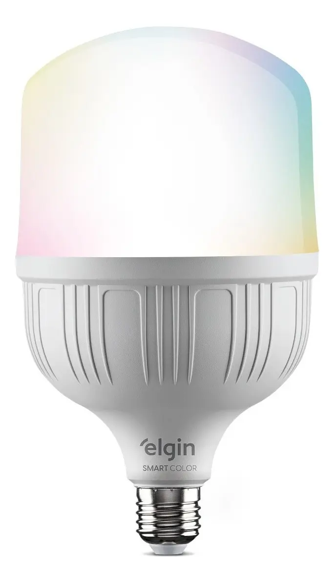 Lâmpada Inteligente Led Bulbo 20w Rgb Smart Color - Elgin 127/220v