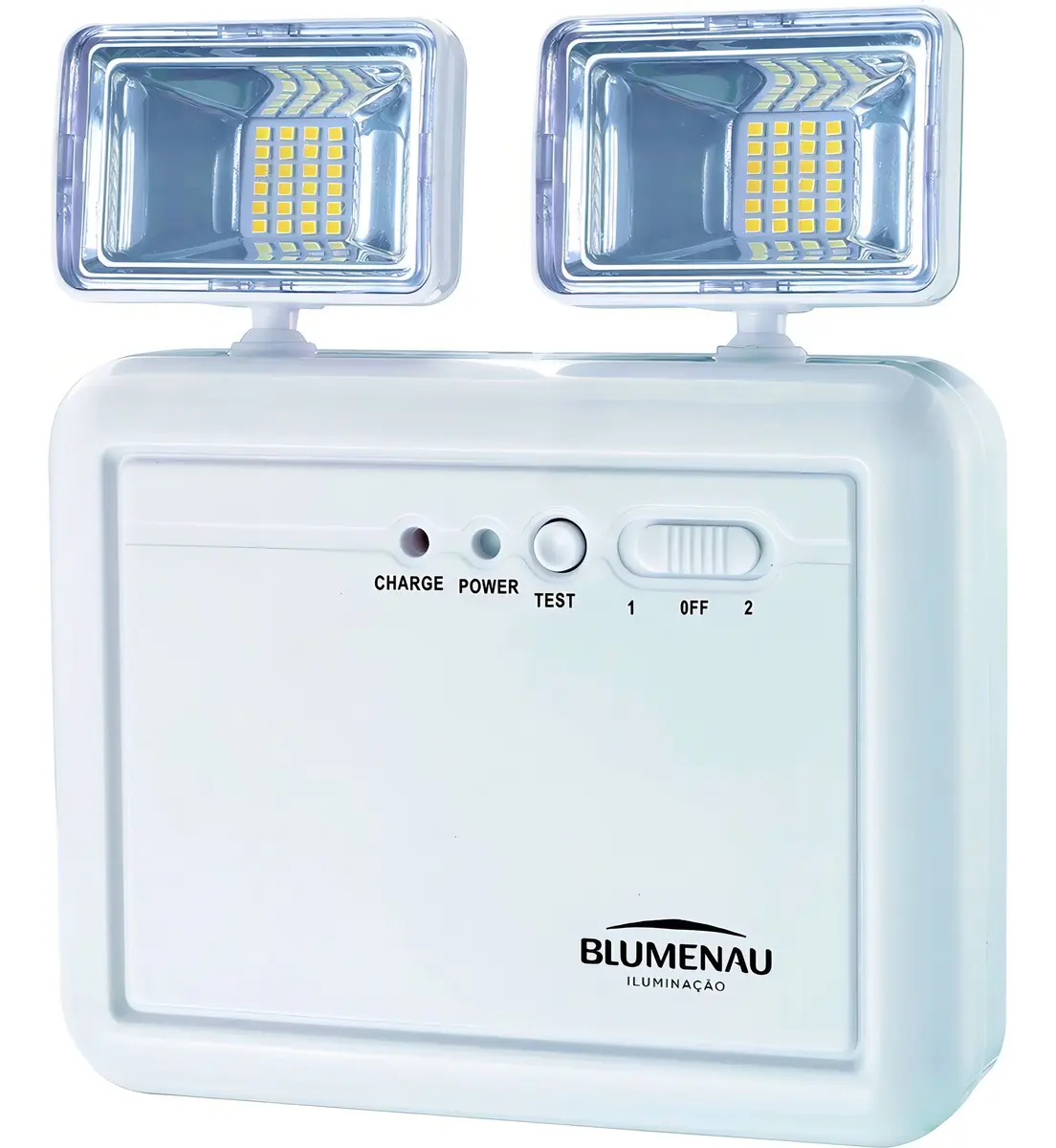 Bloco Autônomo Luz De Emergência 2 Farol Led 2200ml Cor Branco 127/220v 3