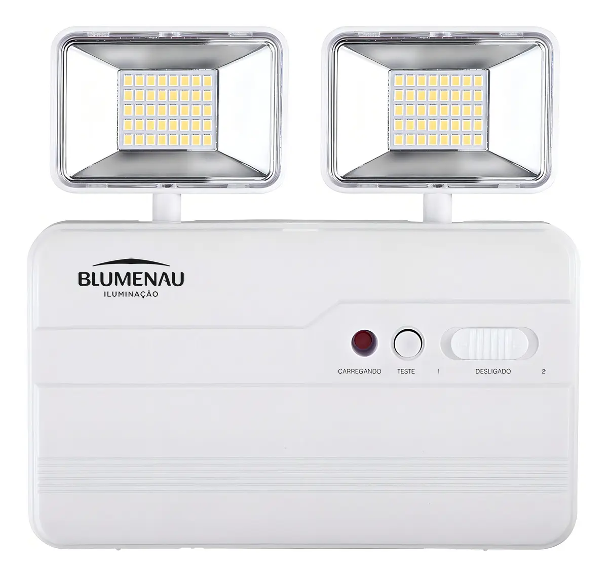 Bloco Autônomo Luz De Emergência 2 Farol Led 2200ml Cor Branco 127/220v
