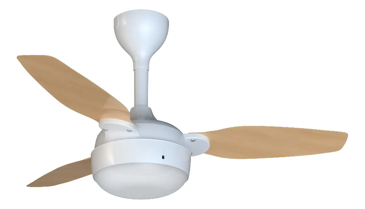 Ventilador De Teto Inverter Legacy Led 3 Pás Branco E Pinheiro Com Controle Remoto Ventisol 90 Cm 50hz/60hz 127/220v