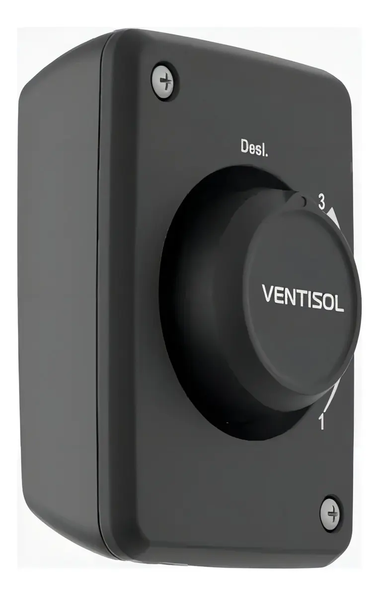 Ventilador Osc Parede 60cm Preto Ventisol 60 Cm 220v Plástico 3 3