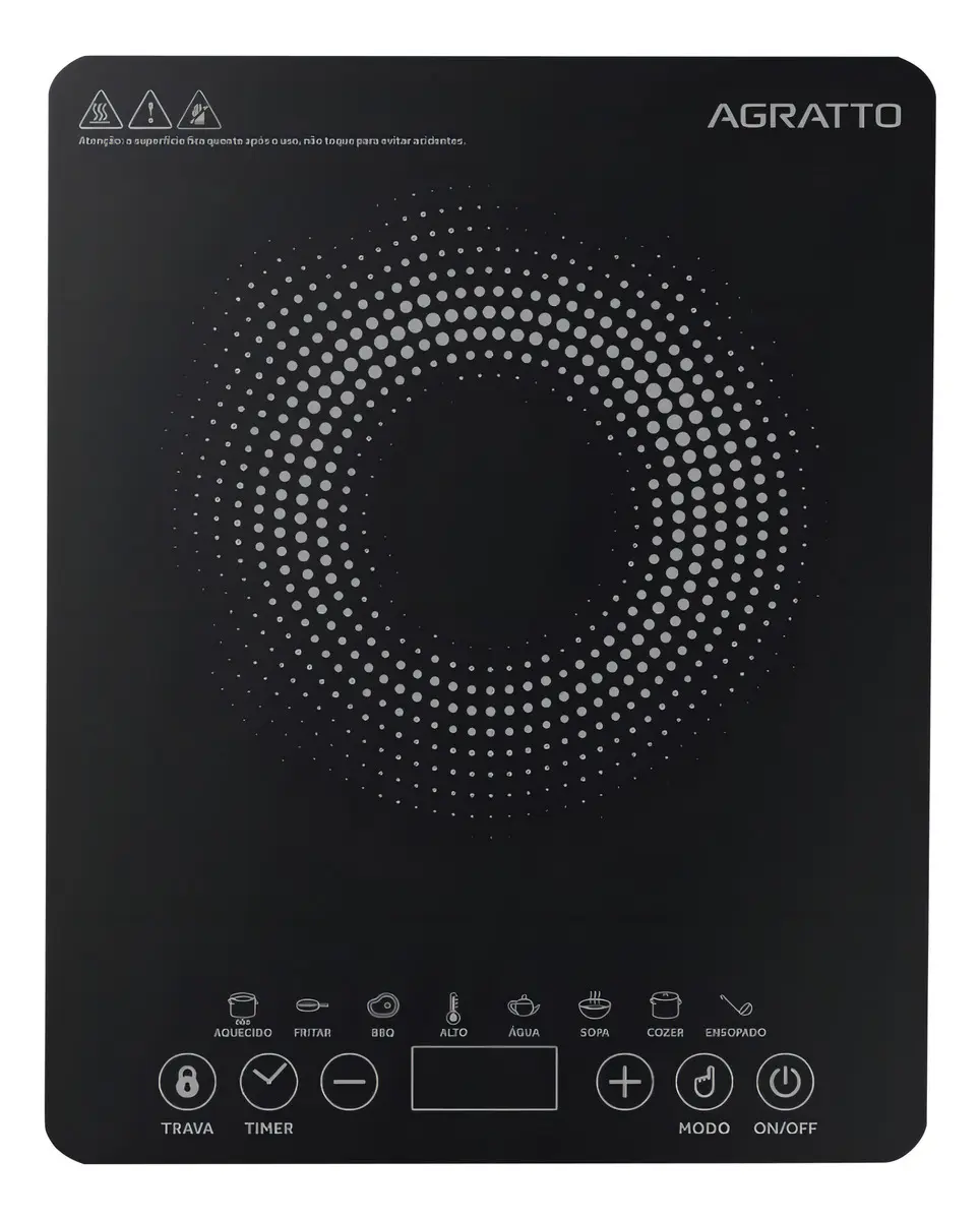 Fogão Cooktop - Agratto Acki01i-01 Cor Preto - 1 Queimador 220v 2