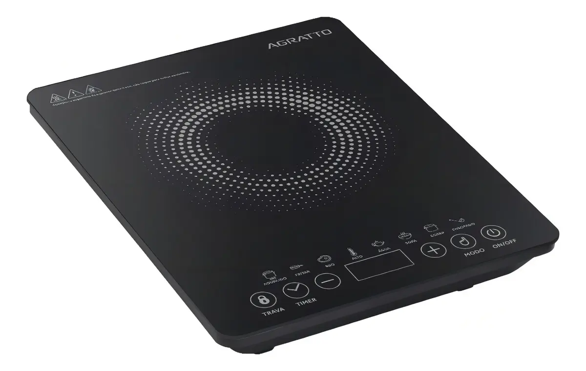 Fogão Cooktop - Agratto Acki01i-01 Cor Preto - 1 Queimador 220v