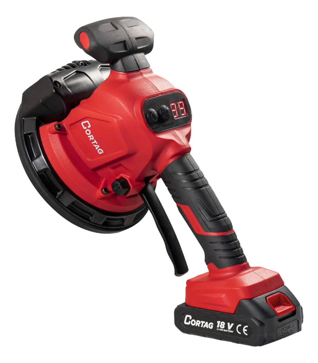 Maquina Assentar Pisos 2 Bateria Ventosa Com Vibração Cortag Vermelho 18v 4