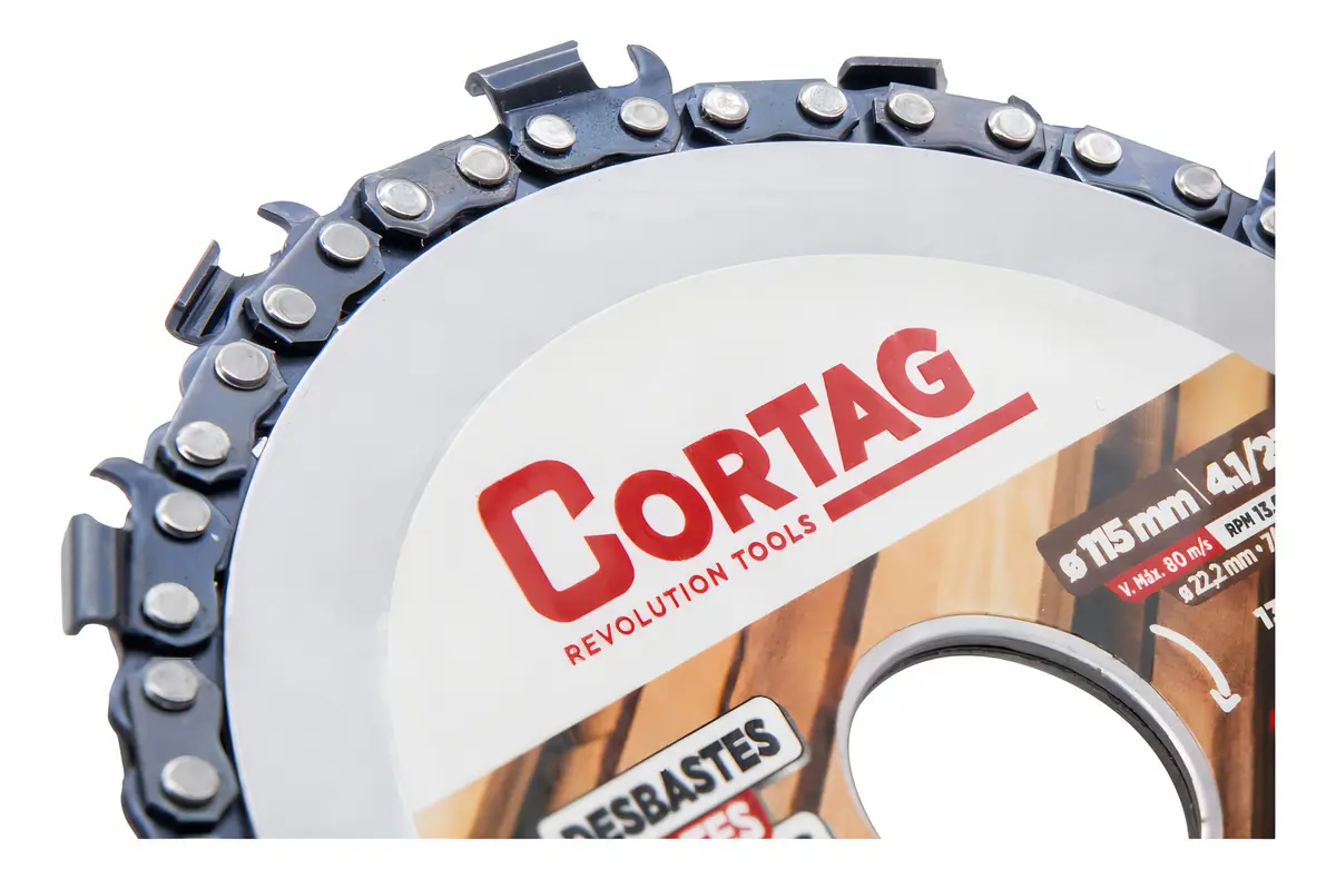 Disco Com Corrente Motosserra Para Madeira 115mm Cortag 5