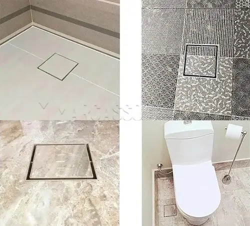 Ralo Oculto Quadrado 10X10  Cinza - Estrela 4