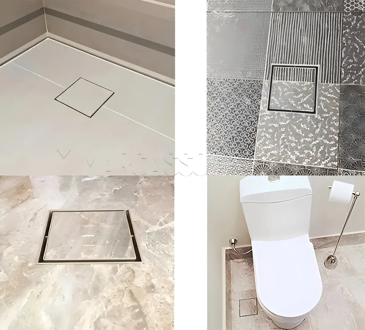 Ralo Oculto Quadrado 10X10  Branco - Estrela 3