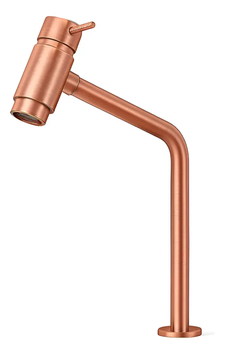 Torneira Romar Metal Rose Gold Cozinha De Meza 45° Rose Gold 2