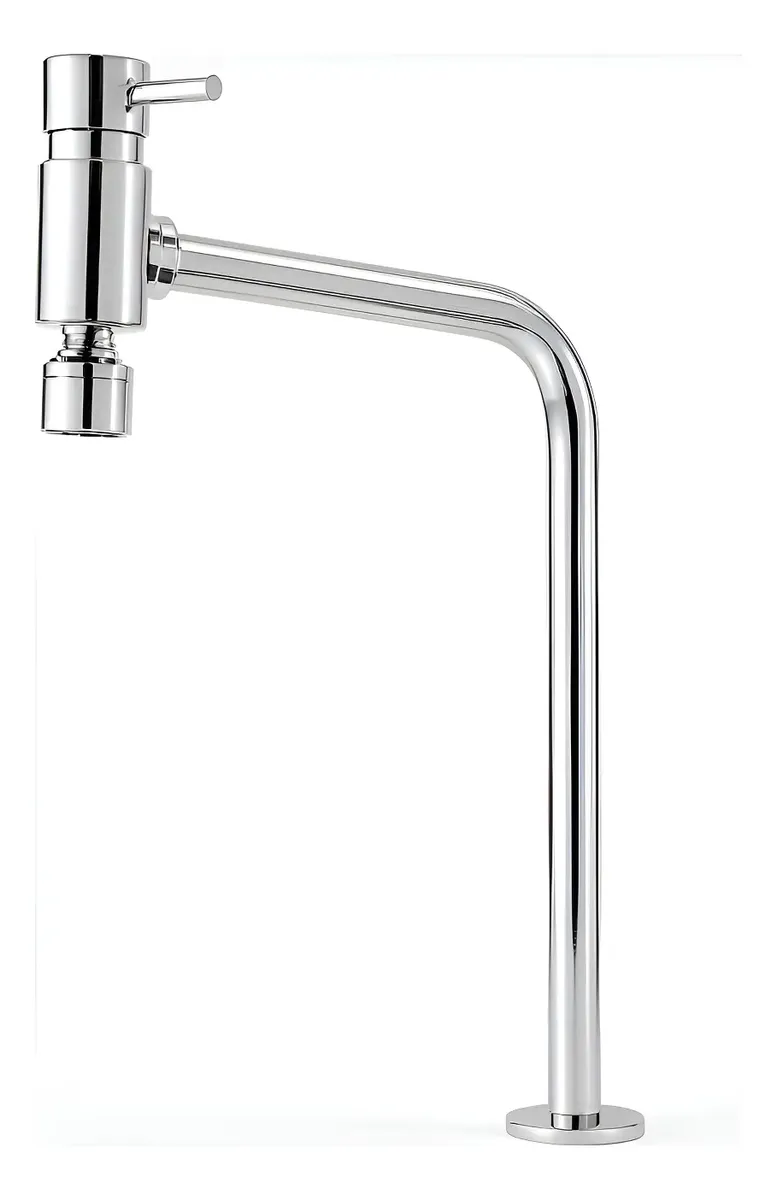 Torneira Romar Metal Cromado 90 Com Bico Articulavel Prateado Brilhante 2