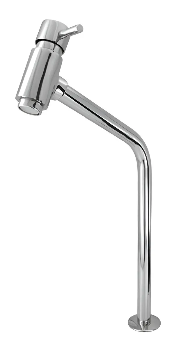 Torneira Romar Monocomando Lavatório Cromada Mesa Bica Alta 50cm Prateado Cromado 5
