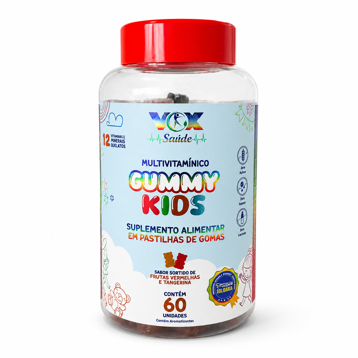 Gummy Kids Vox Saúde Vitaminas em Gomas para Crianças 5