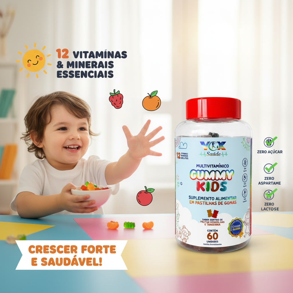 Gummy Kids Vox Saúde Vitaminas em Gomas para Crianças 2