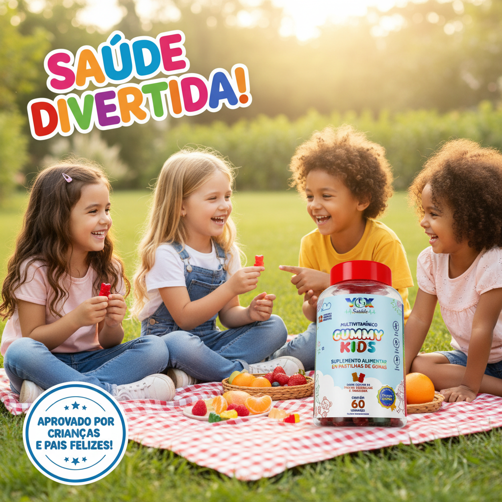Gummy Kids Vox Saúde Vitaminas em Gomas para Crianças 4